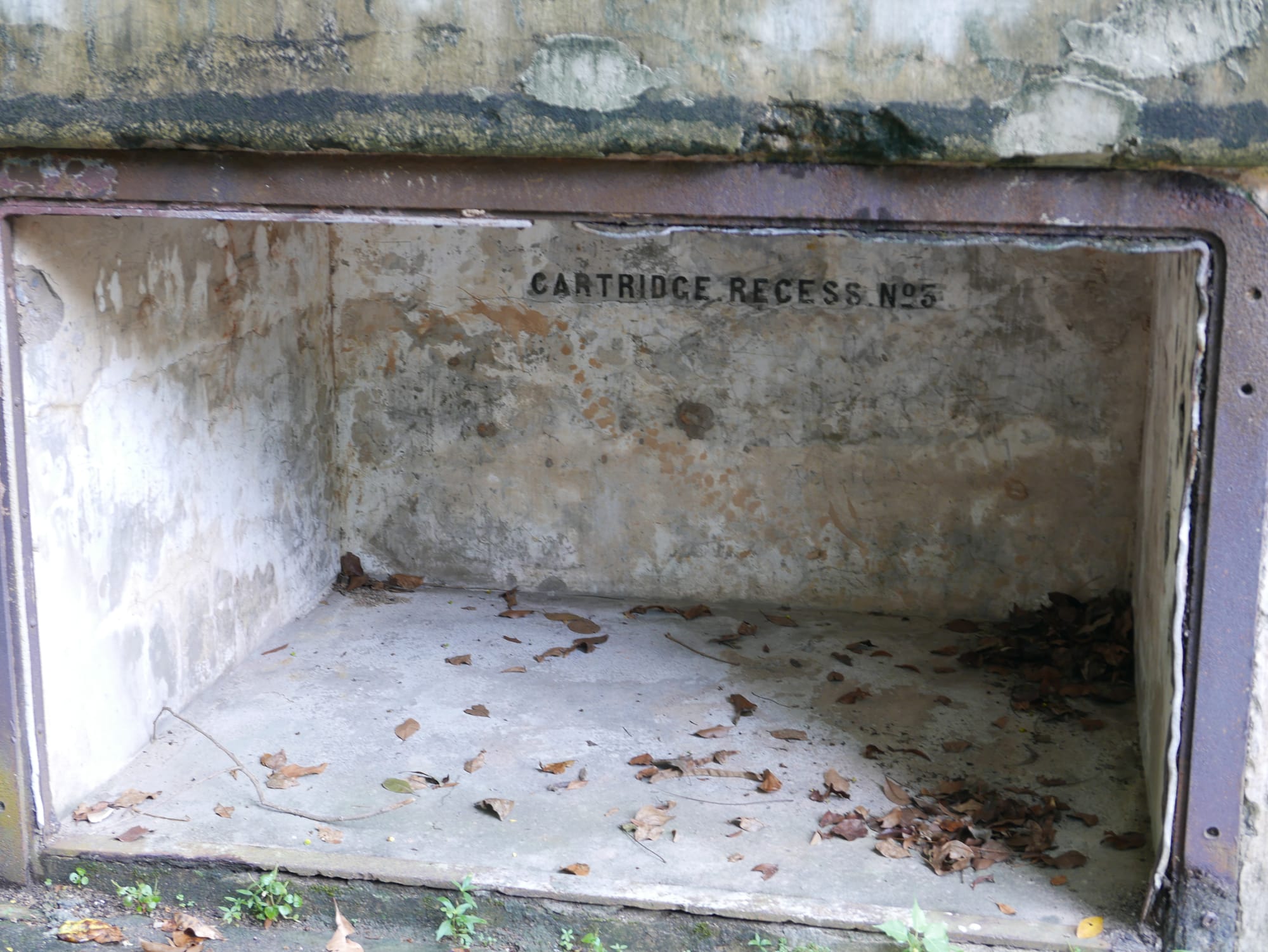 Photo by Author — cartridge store — Imbiah Gun Emplacement and Lookout, Sentosa, Singapore
