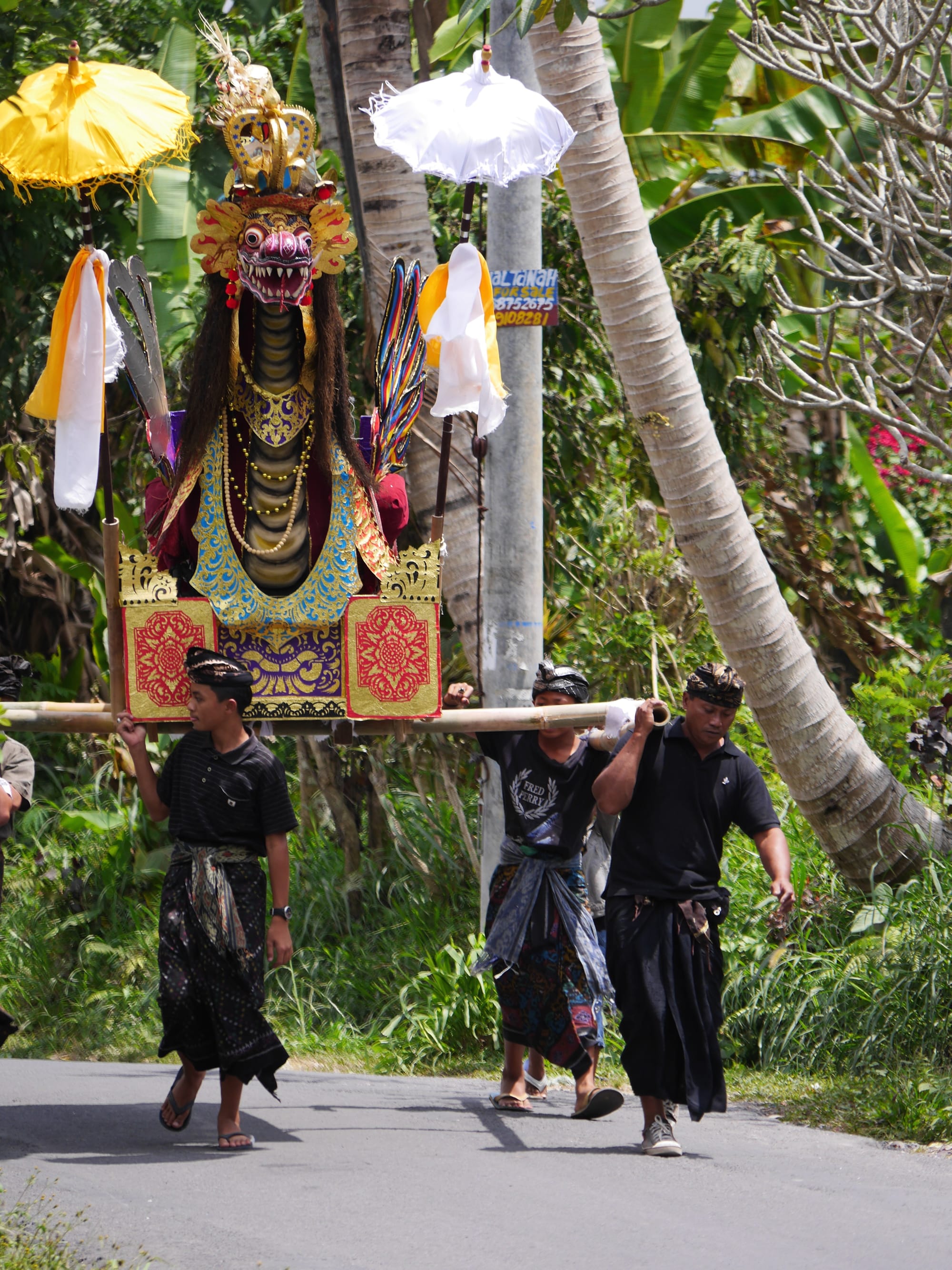 Photo by Author — a cremation procession in Bali