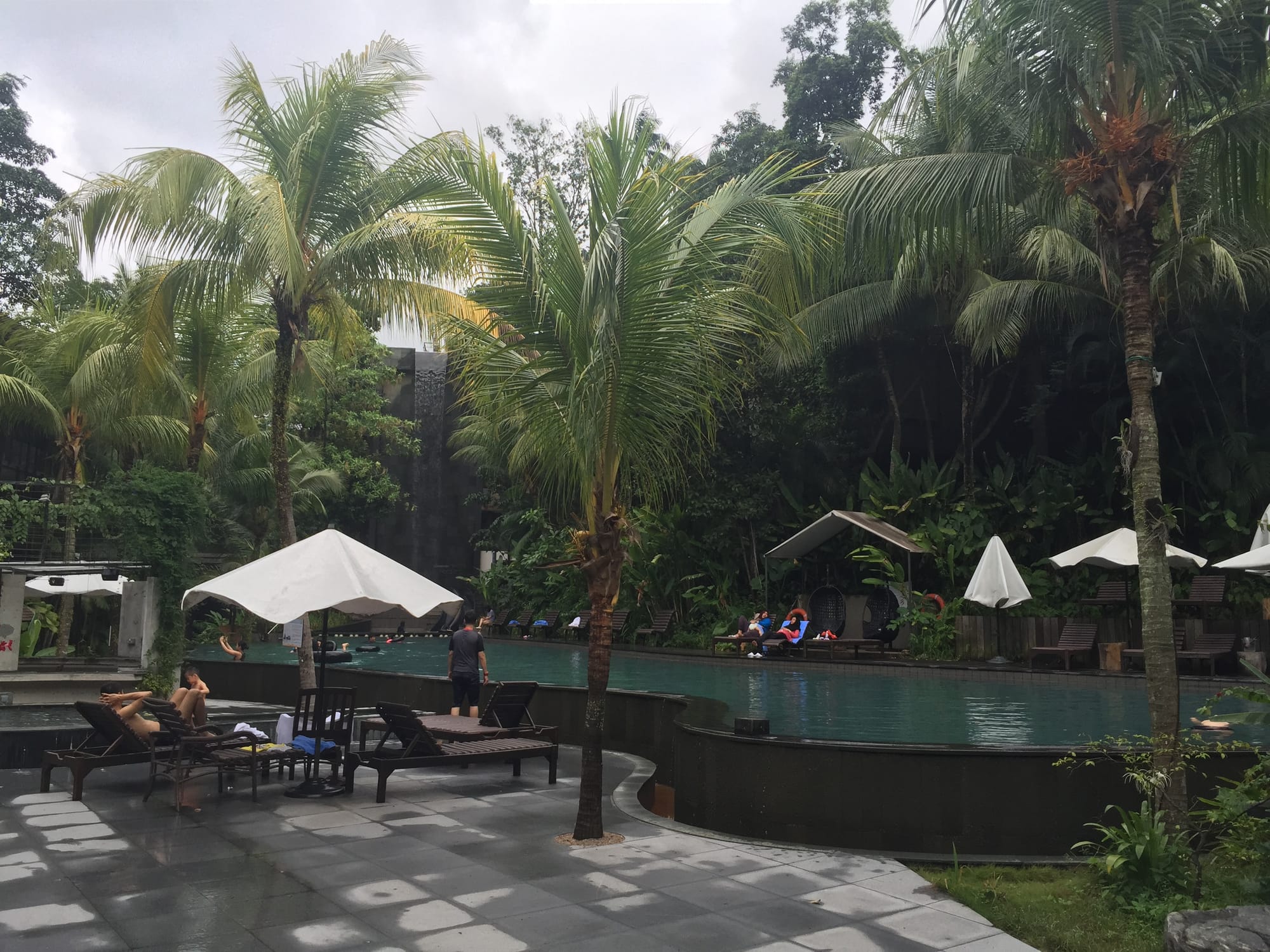 Photo by Author — the pool — Siloso Beach Resort, Sentosa, Singapore