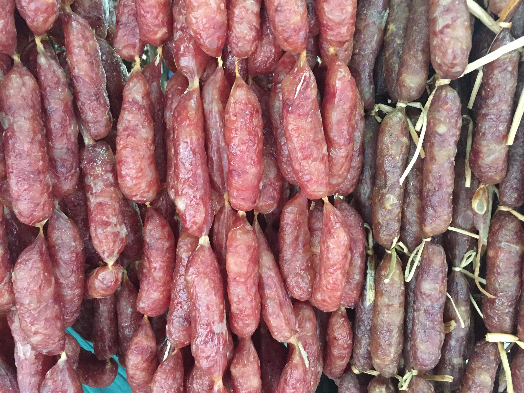 Photo by Author — not too sure about the sausages — Old Market | Psar Chaa, Siem Reap (cor Street 11 and Hospital Street), Siem Reap, Cambodia
