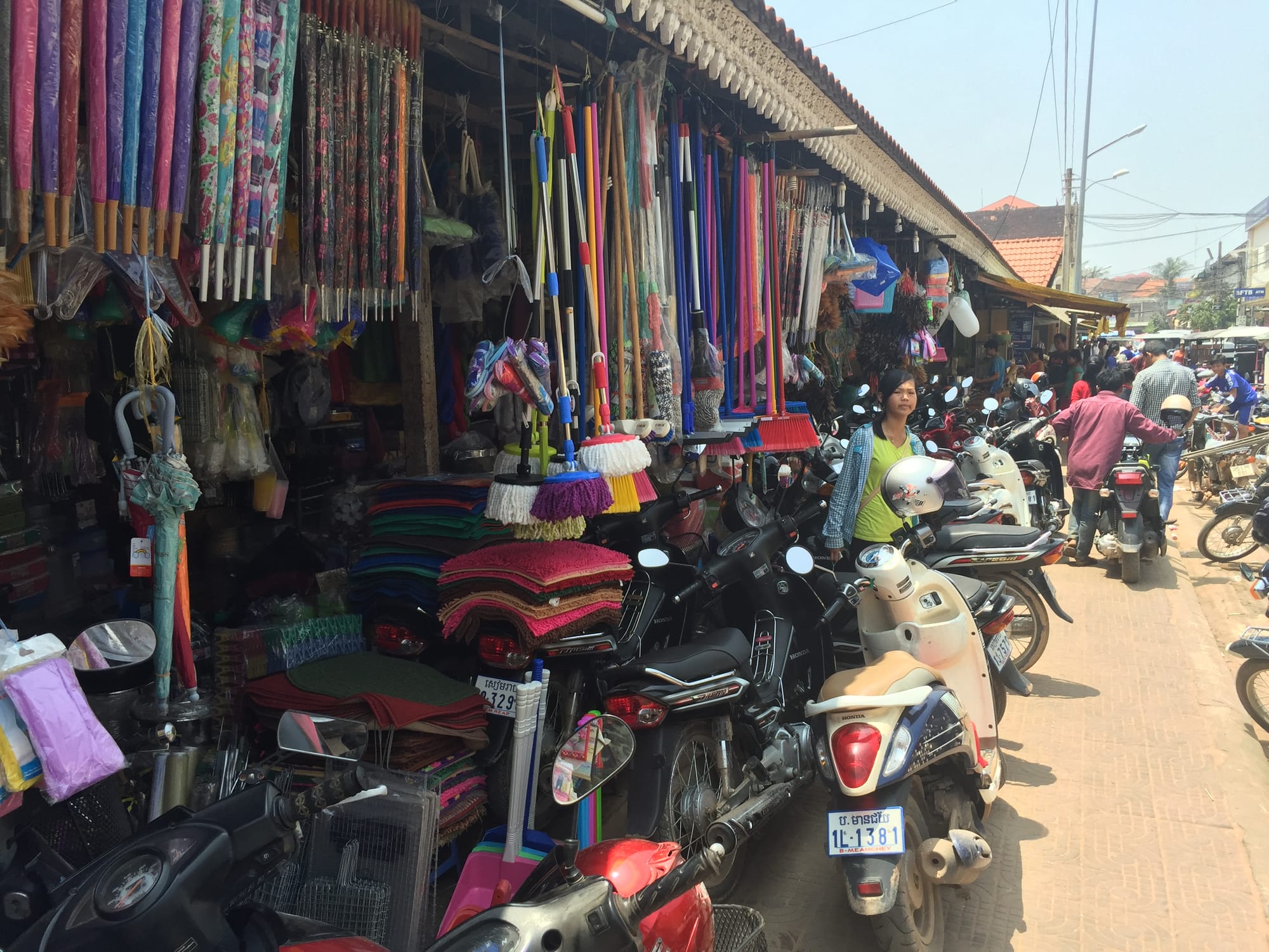 Photo by Author — general hardware and umbrellas — Old Market | Psar Chaa, Siem Reap (cor Street 11 and Hospital Street), Siem Reap, Cambodia