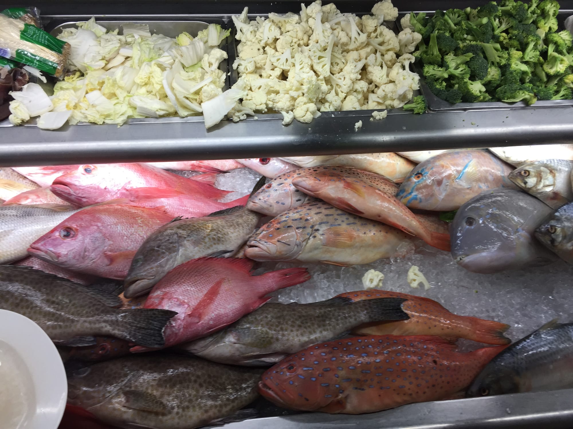 Photo by Author — picking your fish at the Topspot Food Court, 93000 Kuching, Sarawak, Malaysia