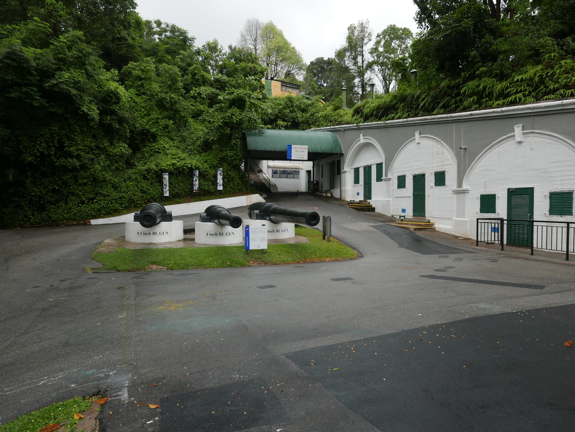 Photo by Author — guns at Fort Siloso, Singapore