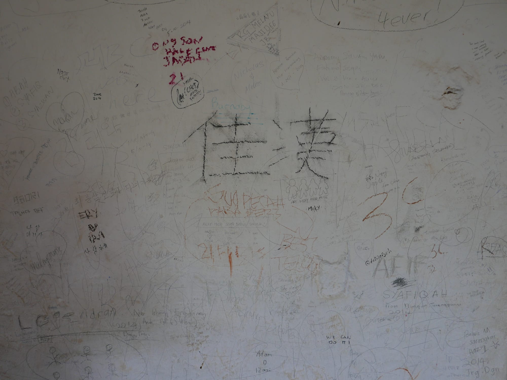 Photo by Author — graffiti — St Paul’s Church, Malacca, Malaysia