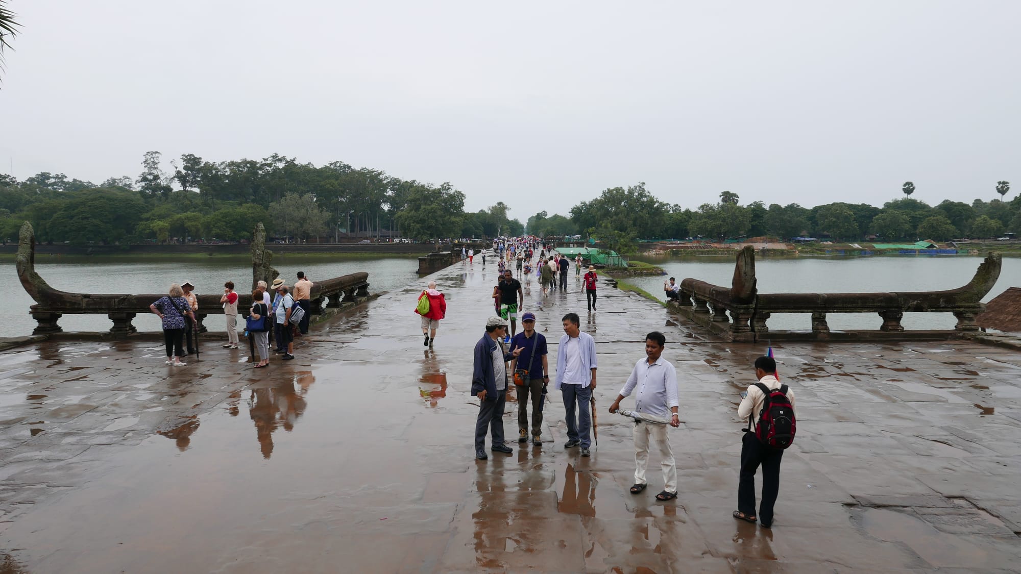 Photo by Author — looking back from the western entrance — Angkor Wat Temple (អង្គរវត្ត), Angkor Archaeological Park, Angkor, Cambodia