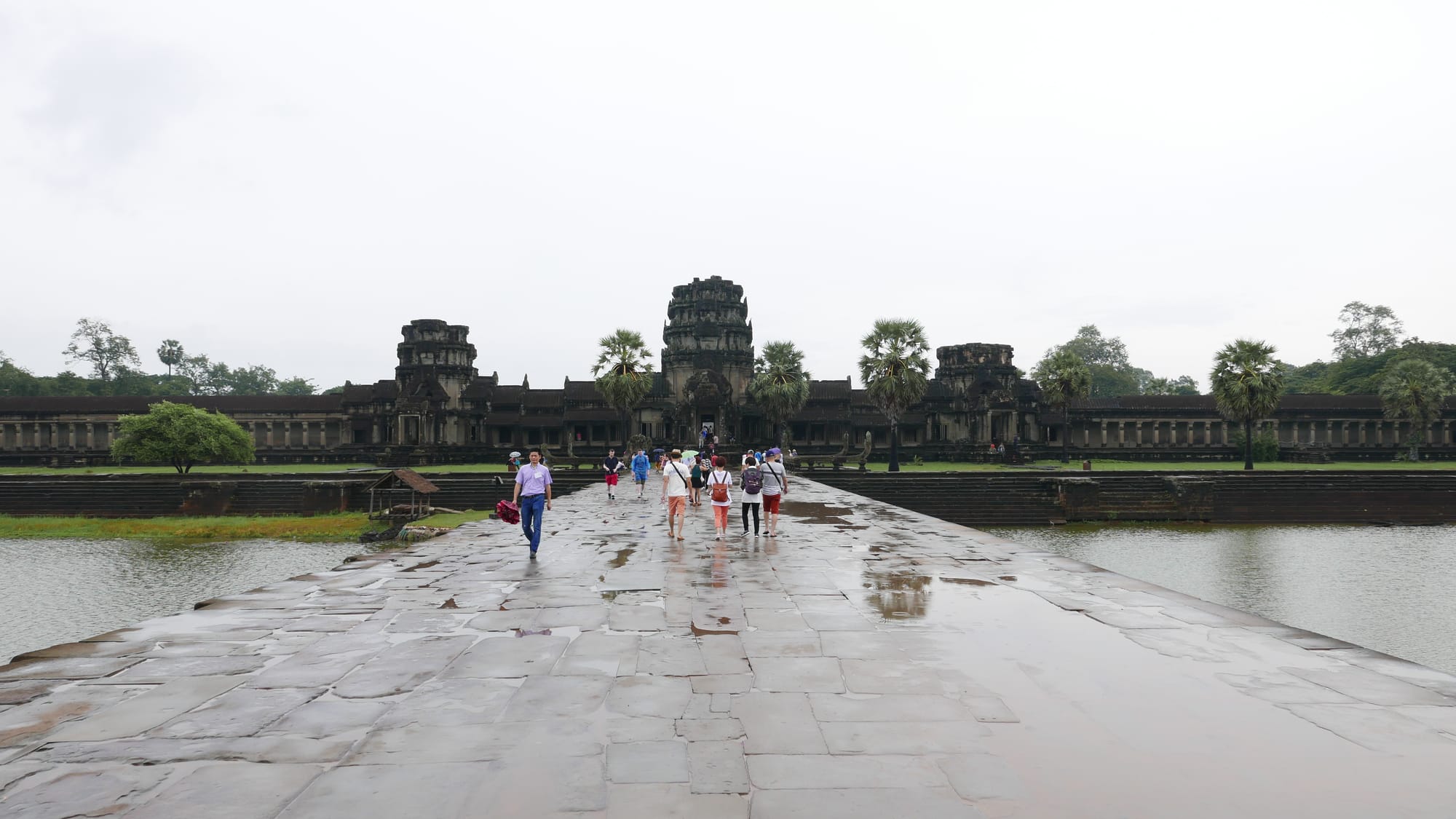 Photo by Author — walking towards Angkor Wat Temple (អង្គរវត្ត), Angkor Archaeological Park, Angkor, Cambodia