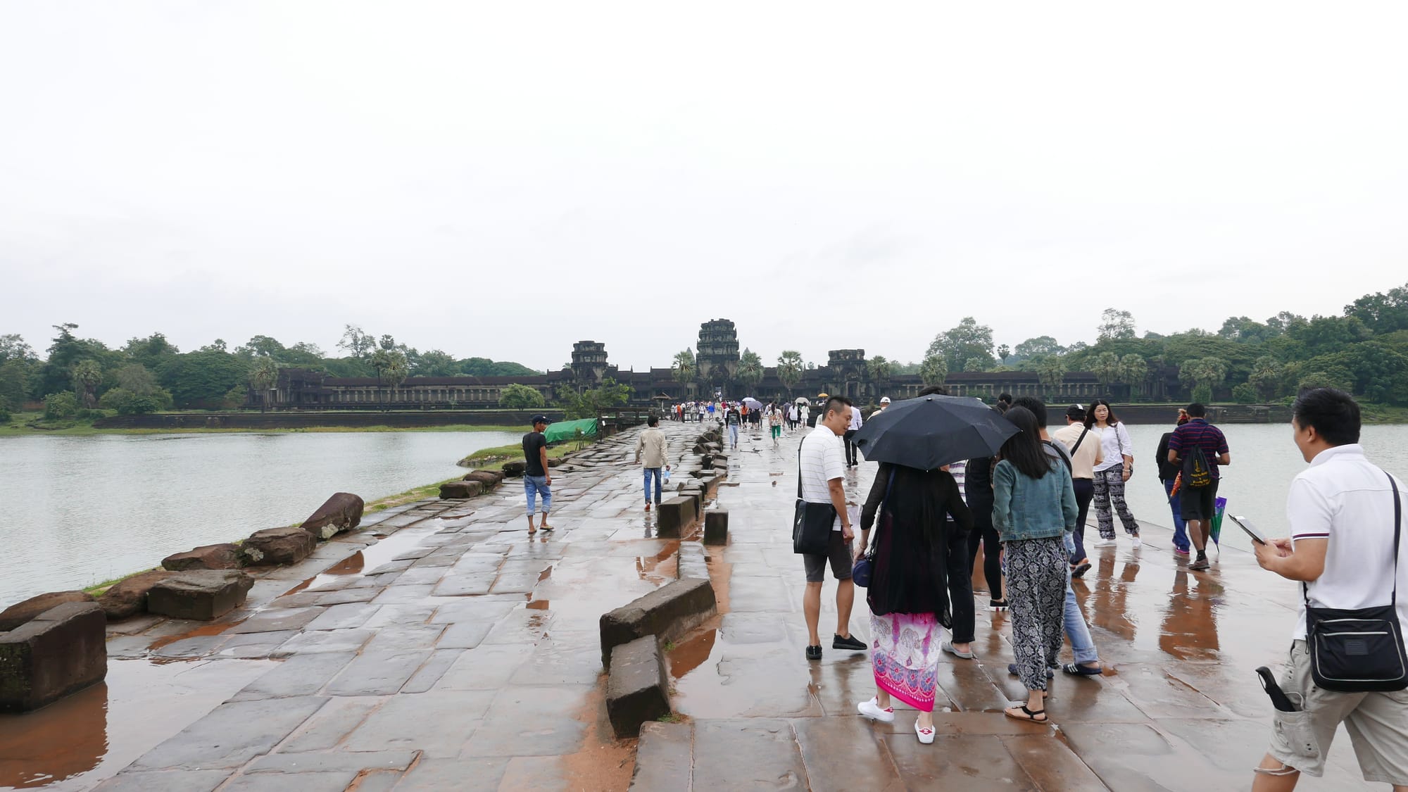 Photo by Author — walking towards Angkor Wat Temple (អង្គរវត្ត), Angkor Archaeological Park, Angkor, Cambodia