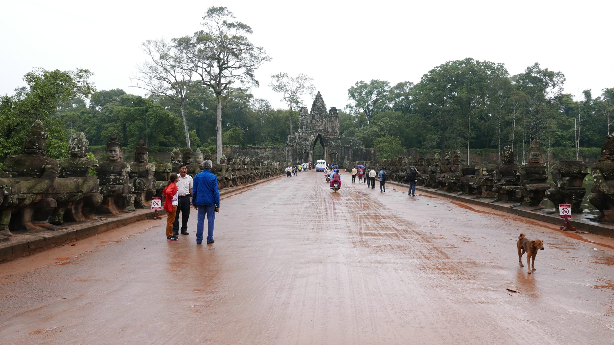 Photo by Author — approaching the south gate — Angkor Thom (អង្គរធំ), Angkor Archaeological Park, Angkor, Cambodia