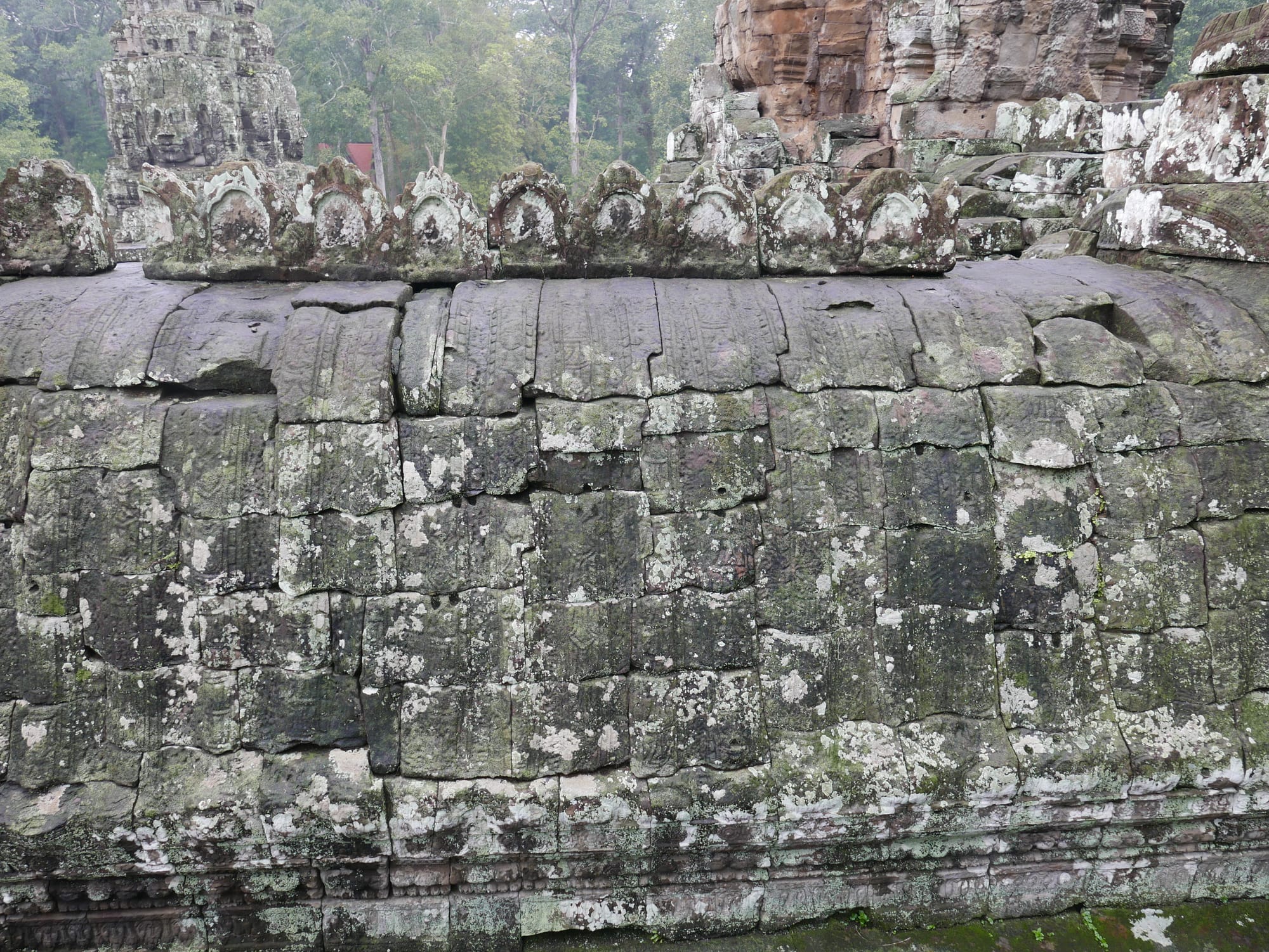 Photo by Author — brickwork at Angkor Thom (អង្គរធំ), Angkor Archaeological Park, Angkor, Cambodia
