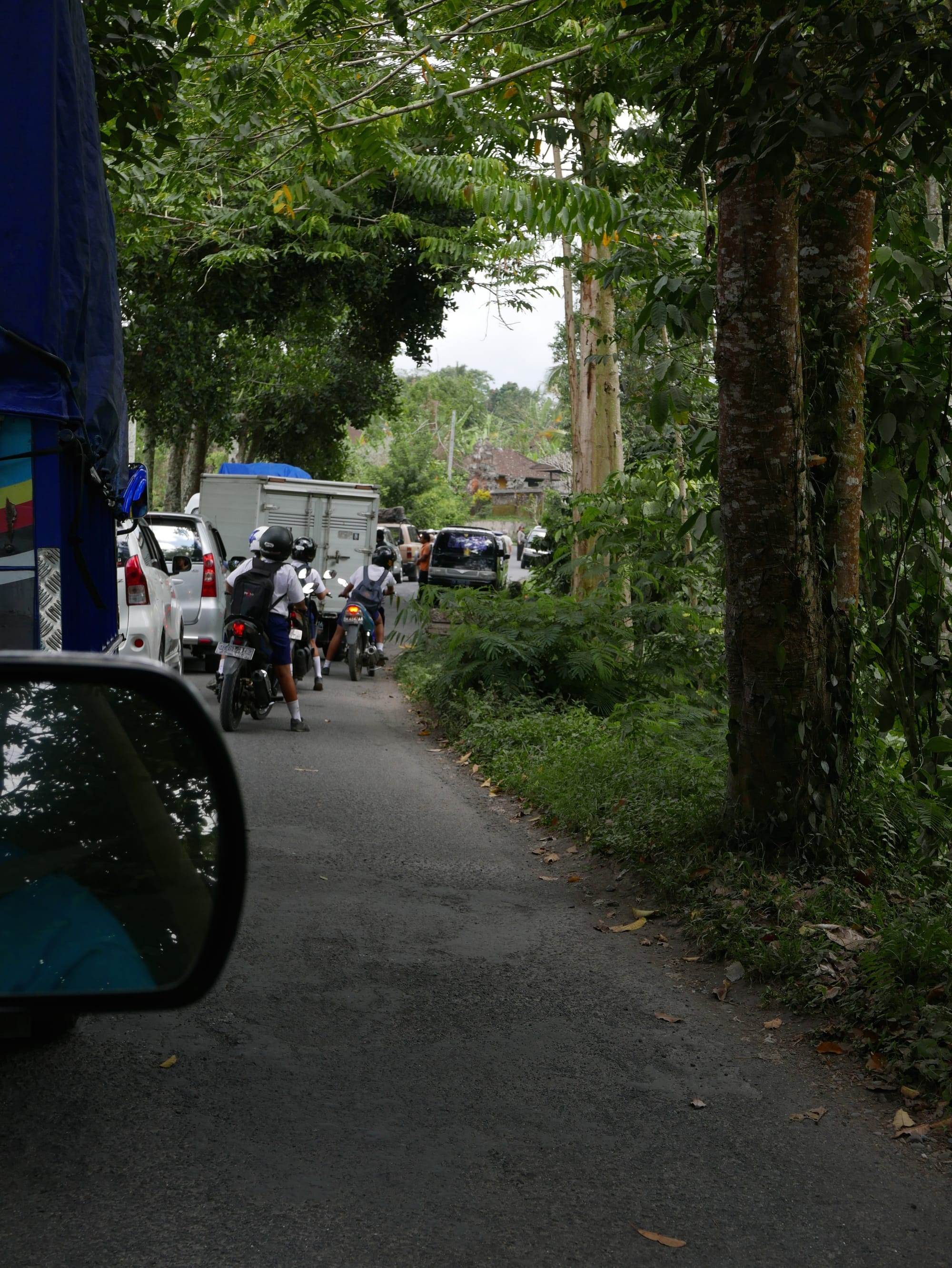 Photo by Author — stopped on the road in Bali