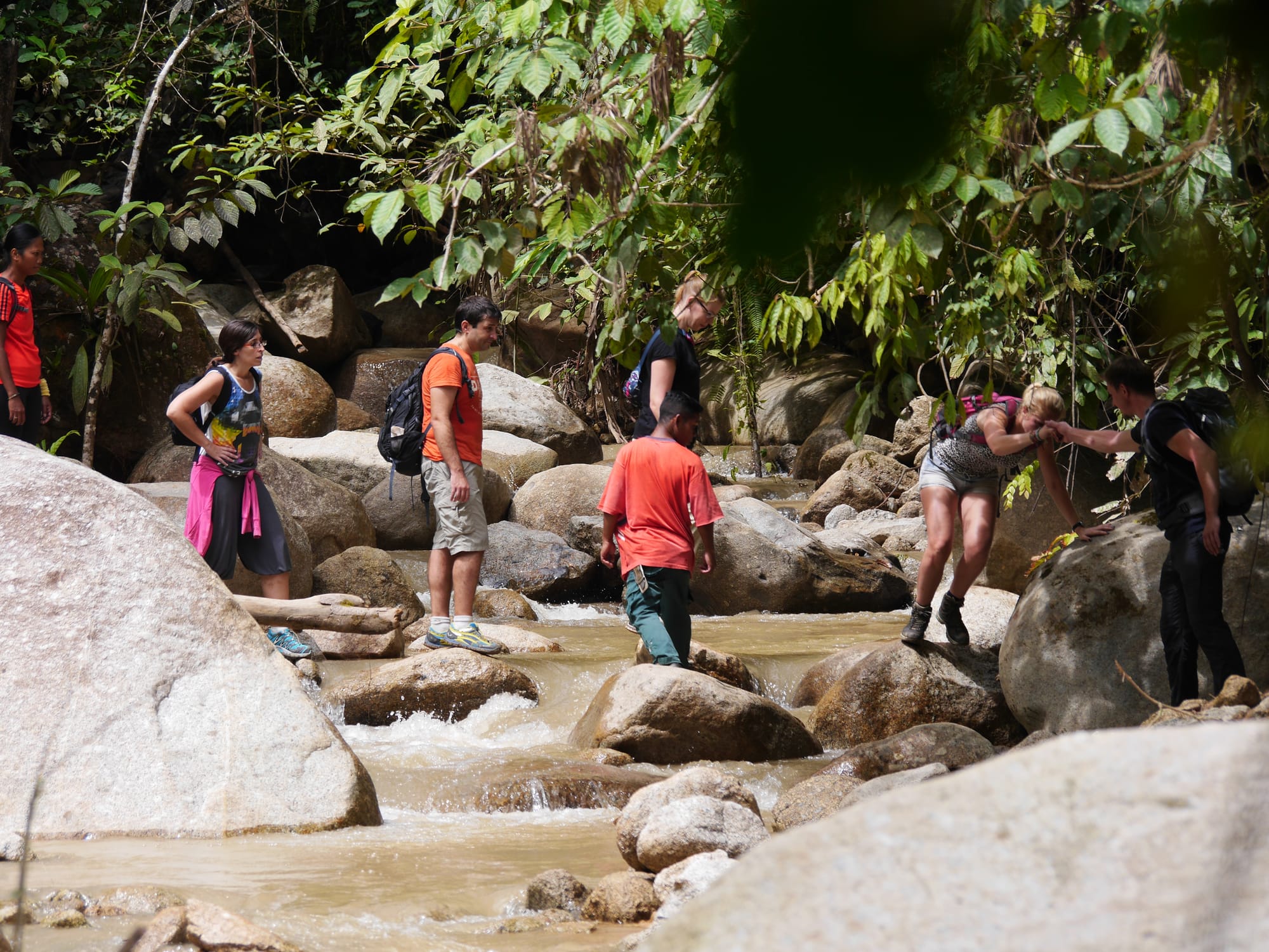 Photo by Author — hiking to see the Rafflesia — Cameron Highlands, Malaysia