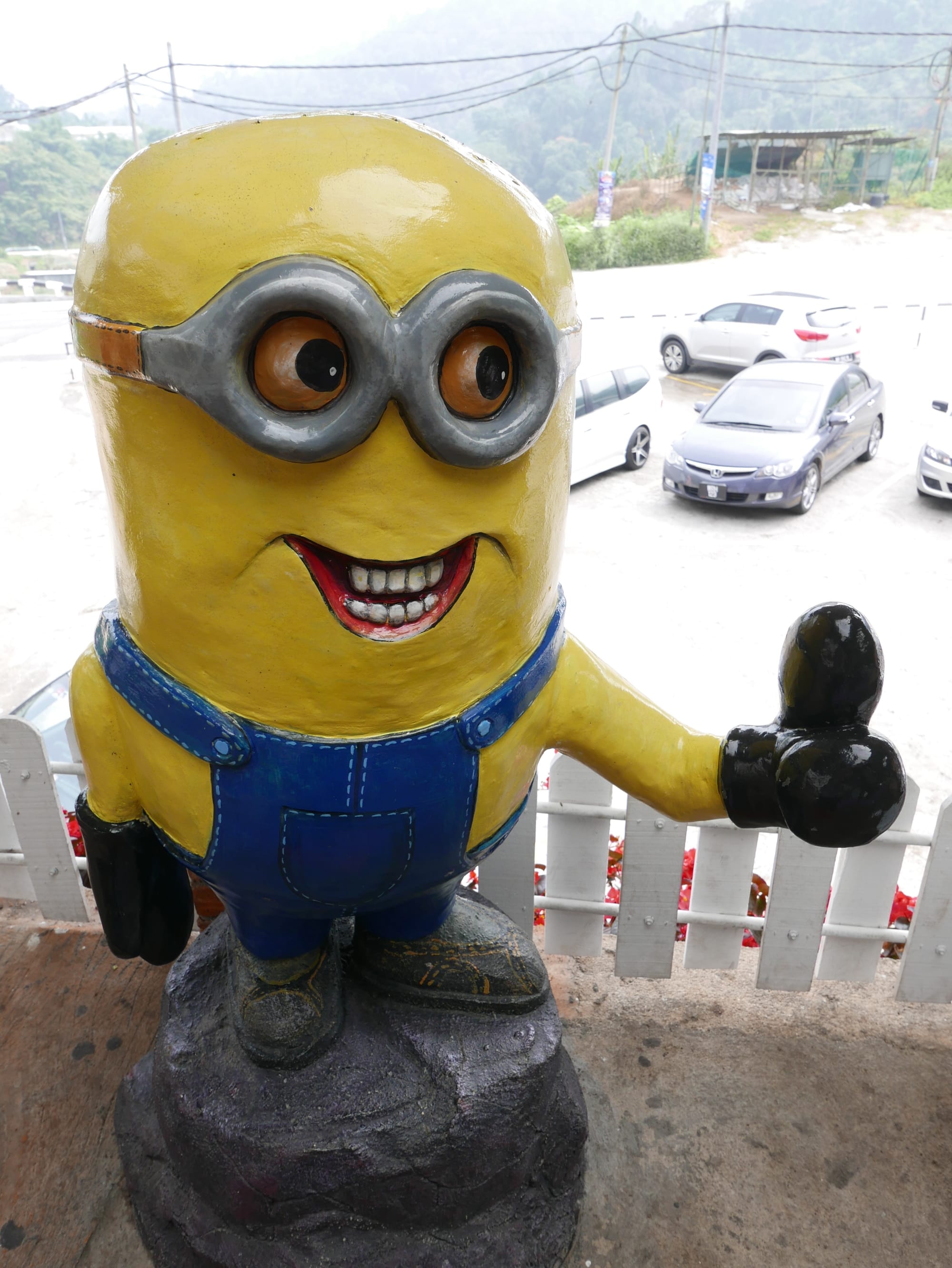 Photo by Author — a creepy Minion at the Cameron Lavender Garden, The Highlands, Malaysia