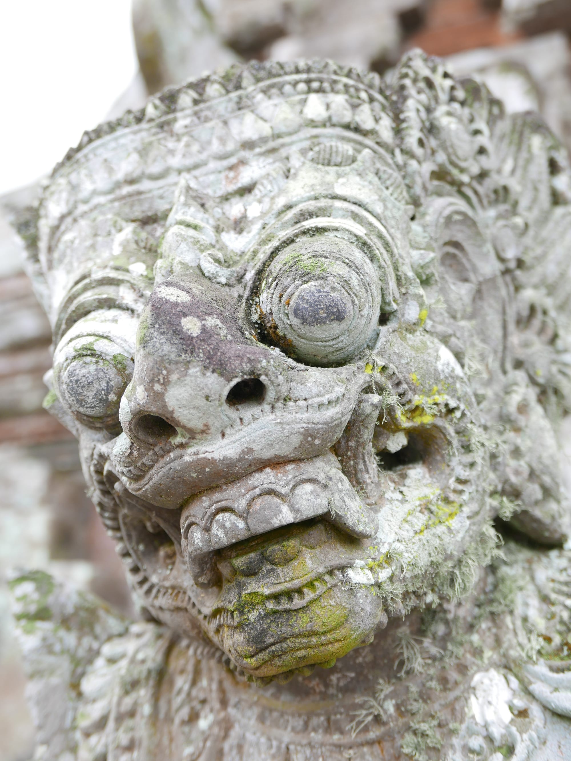 Photo by Author — sculpture at the Pura Taman Ayun, Bali, Indonesia — a Royal Water Temple