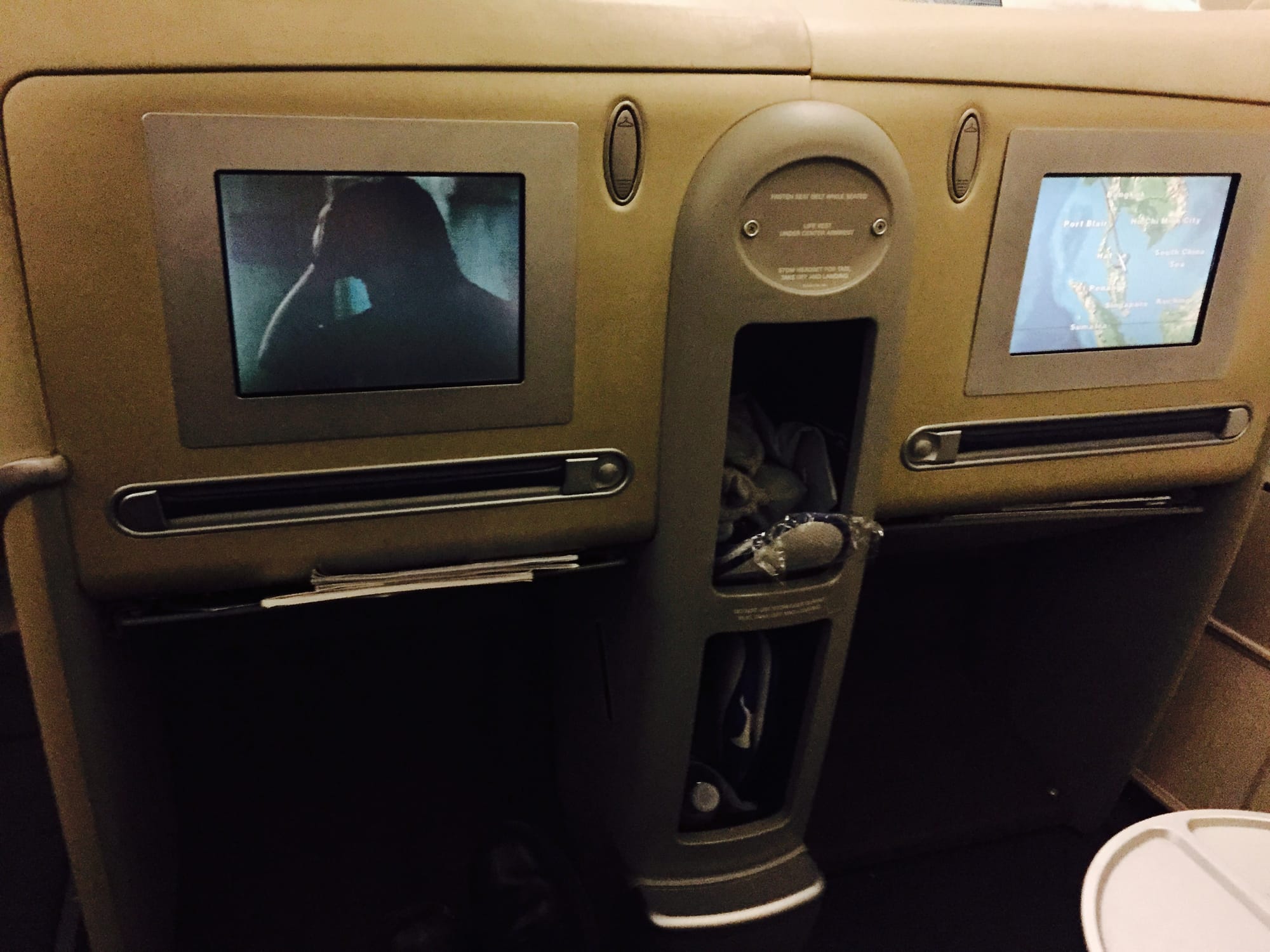 Photo by Author — business class ‘luxury’ on FinnAir