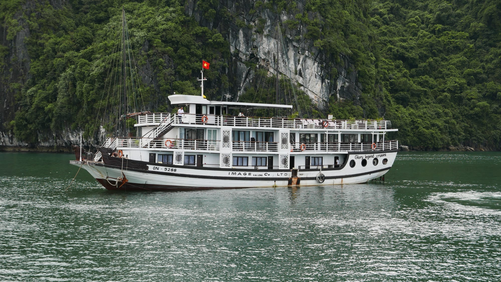 Photo by Author — the main boat — Glory Cruise, Ha Long Bay, Vietnam