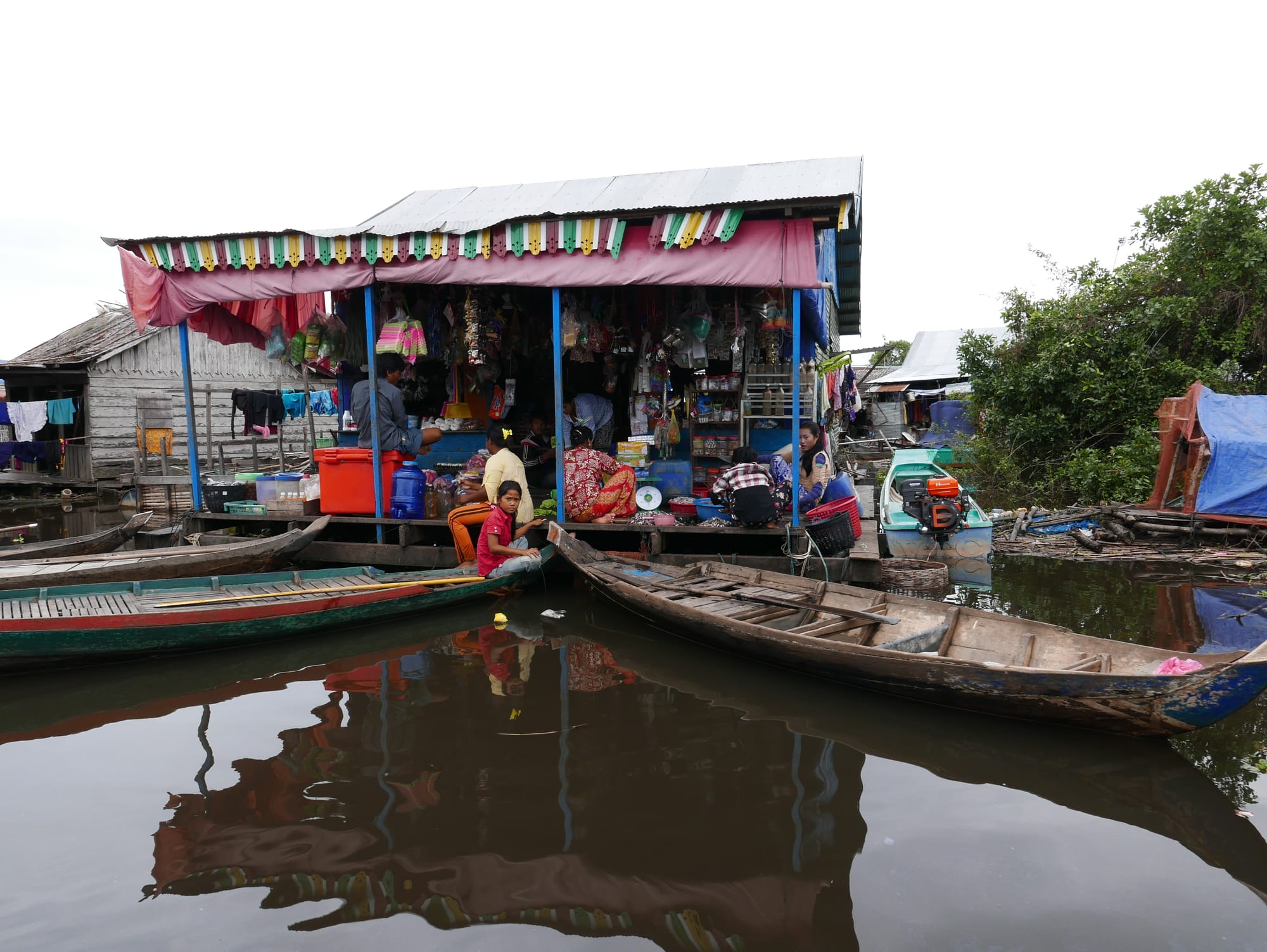 Photo by Author — the village store — Mechrey Floating Village, Siem Reap, Cambodia
