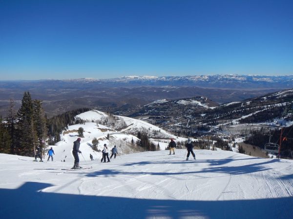 On the slopes at Deer Valley - Utah