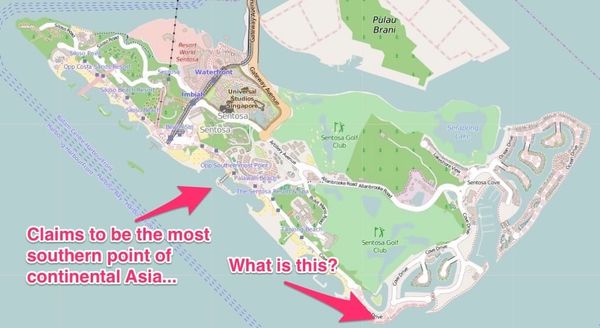 Singapore — Southern Most Point of Continental Asia — Palawan Island, Singapore - I don’t think so!