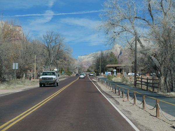 Approaching Zion National Park, Utah