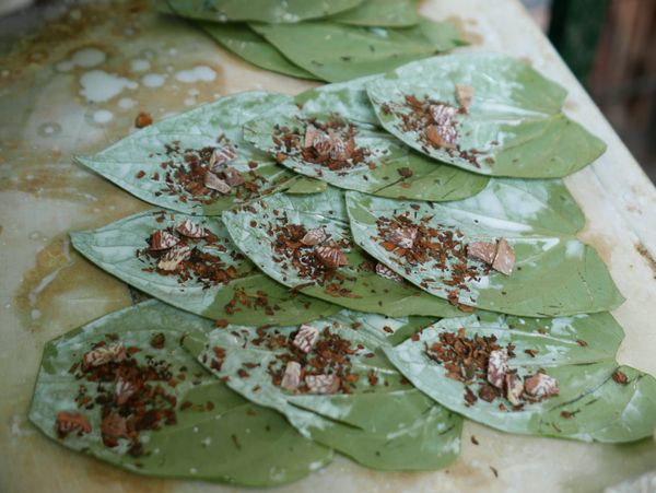 Betel quids in Myanmar (Burma)
