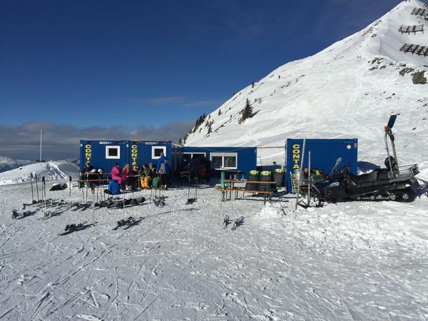 An alternative lunch stop at the top of Wiedersberger Horn