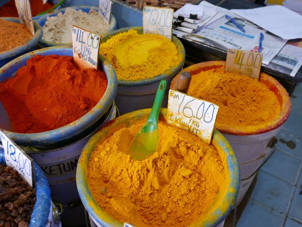 India Street and surrounding area, Kuching, Sarawak, Malaysia