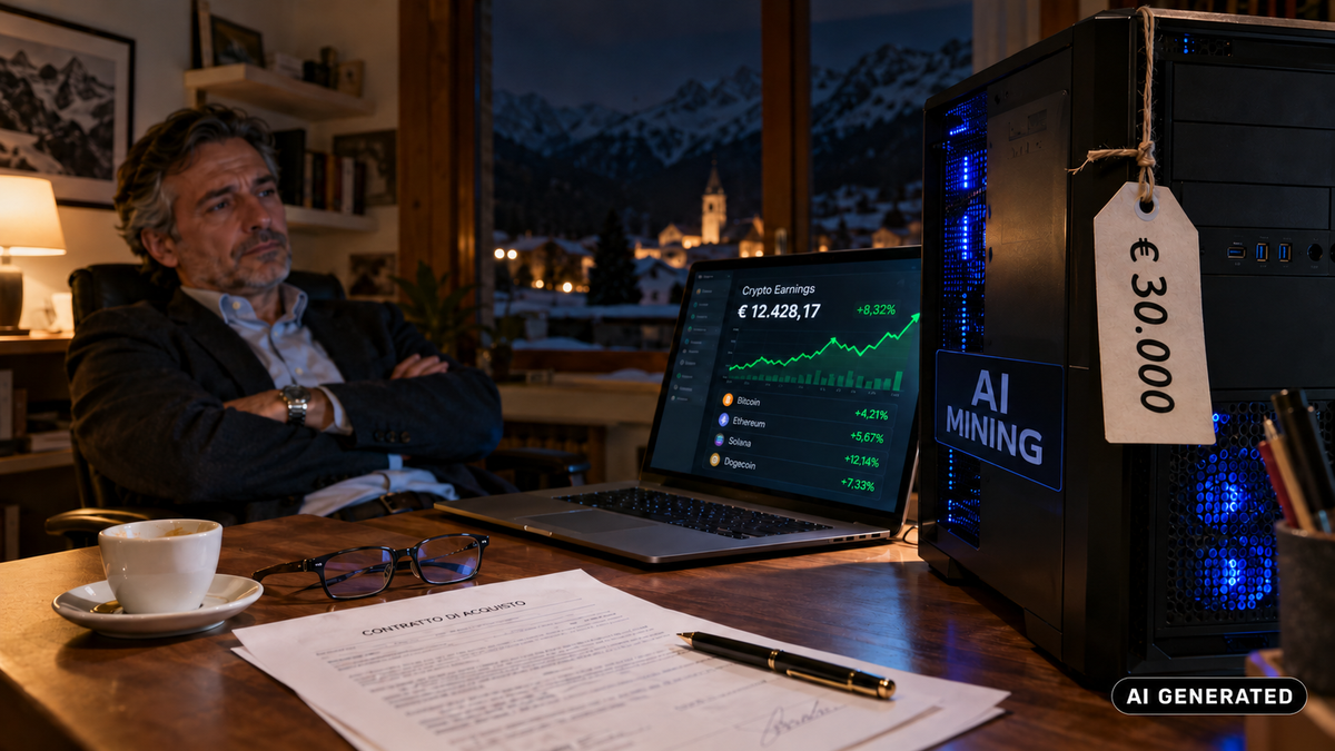 Se il computer stampa bitcoin, perché lo vendono a me?