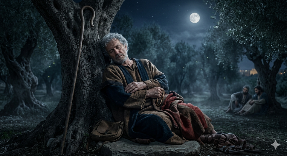 El Catequista dormido en Getsemaní