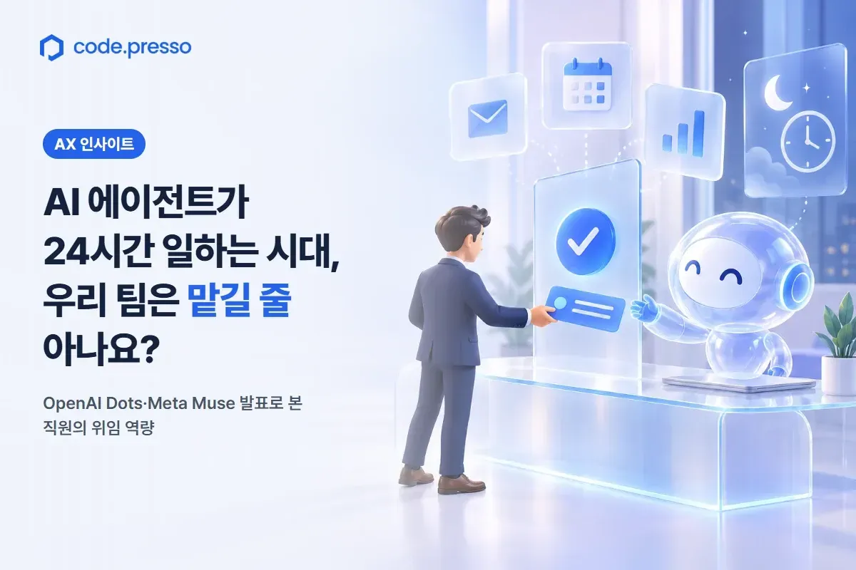 AI 에이전트가 24시간 일하는 시대, 우리 팀은 일을 맡길 줄 아나요?