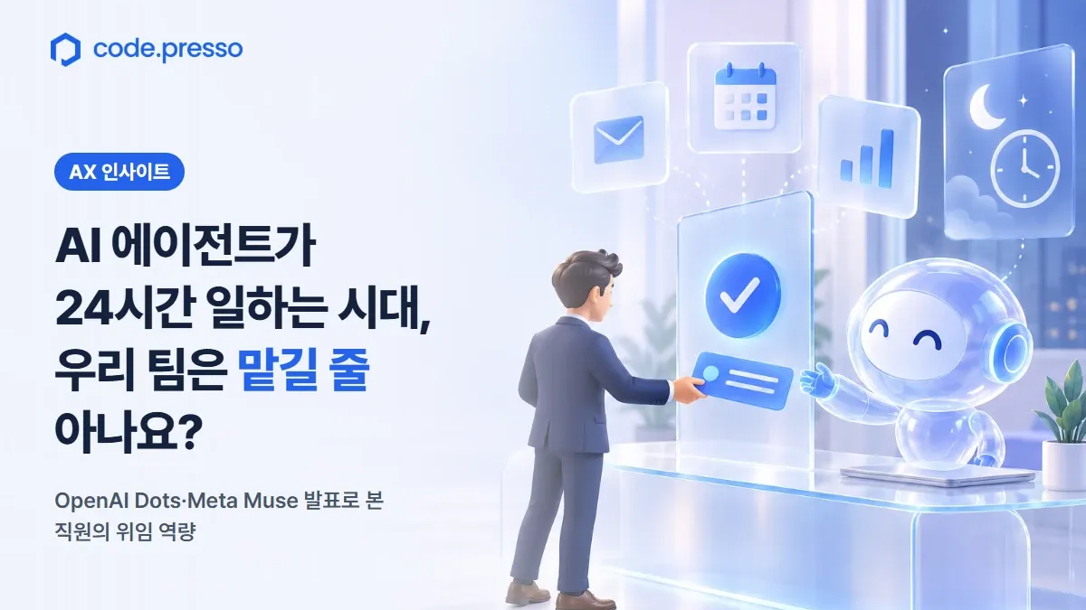 AI 에이전트가 24시간 일하는 시대, 우리 팀은 일을 맡길 줄 아나요?
