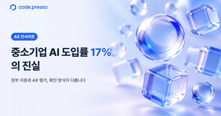 중소기업 AI 도입률 17%의 진실, 정부 지원과 AX 평가의 확인 방식 차이
