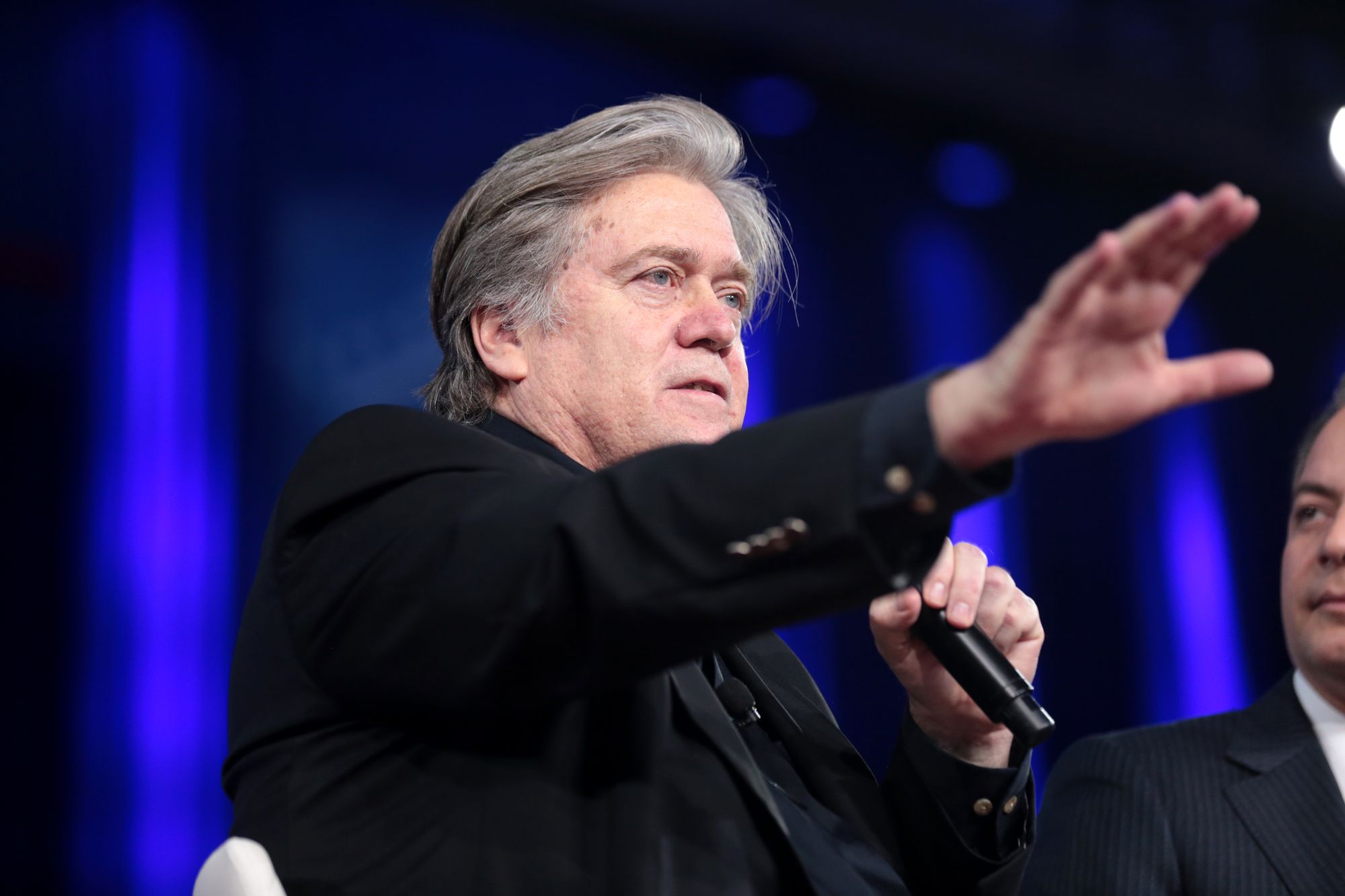 Former Trump strategist Steve Bannon speaking at CPAC. Photo: Gage Skidmore