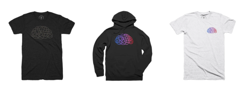 Tangle t-shirts and hoodies.