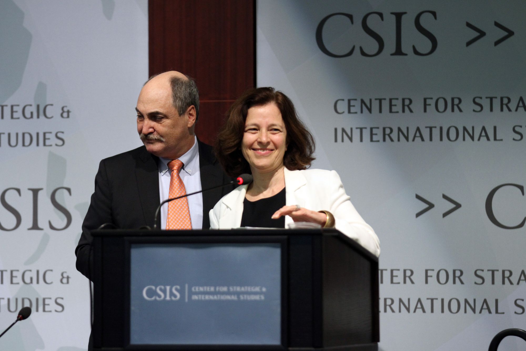 Sarah Bloom Raskin, whose nomination just failed, speaks at an event on cyber security. Photo: CSIS / Flickr