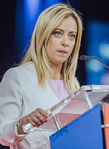 Italy's future prime minister, Giorgia Meloni. Image: https://www.flickr.com/people/140703387@N02