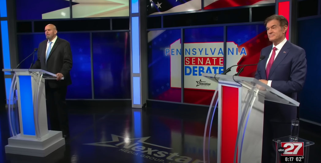 The Fetterman-Oz debate.