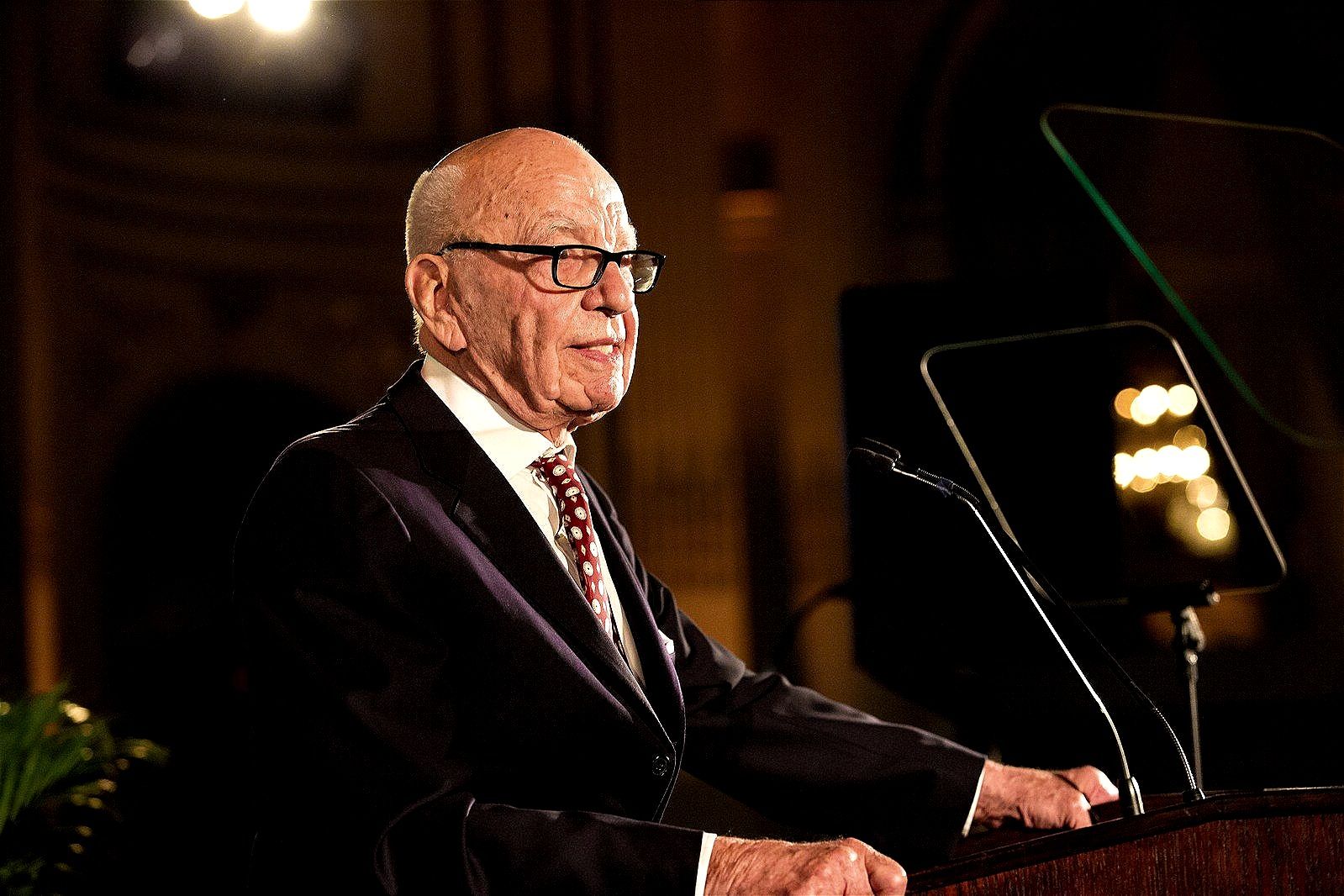 Rupert Murdoch steps down.