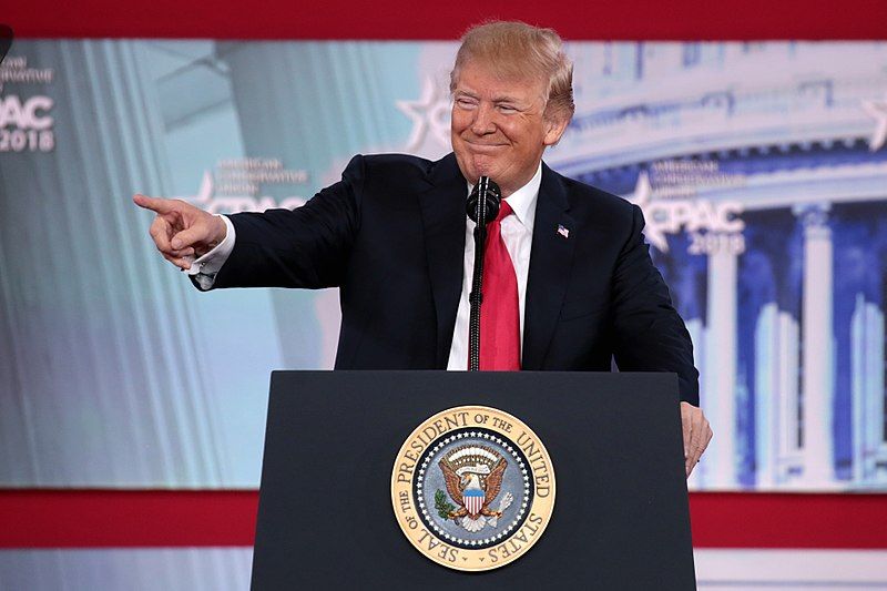 Trump polling ahead of Biden in swing states.
