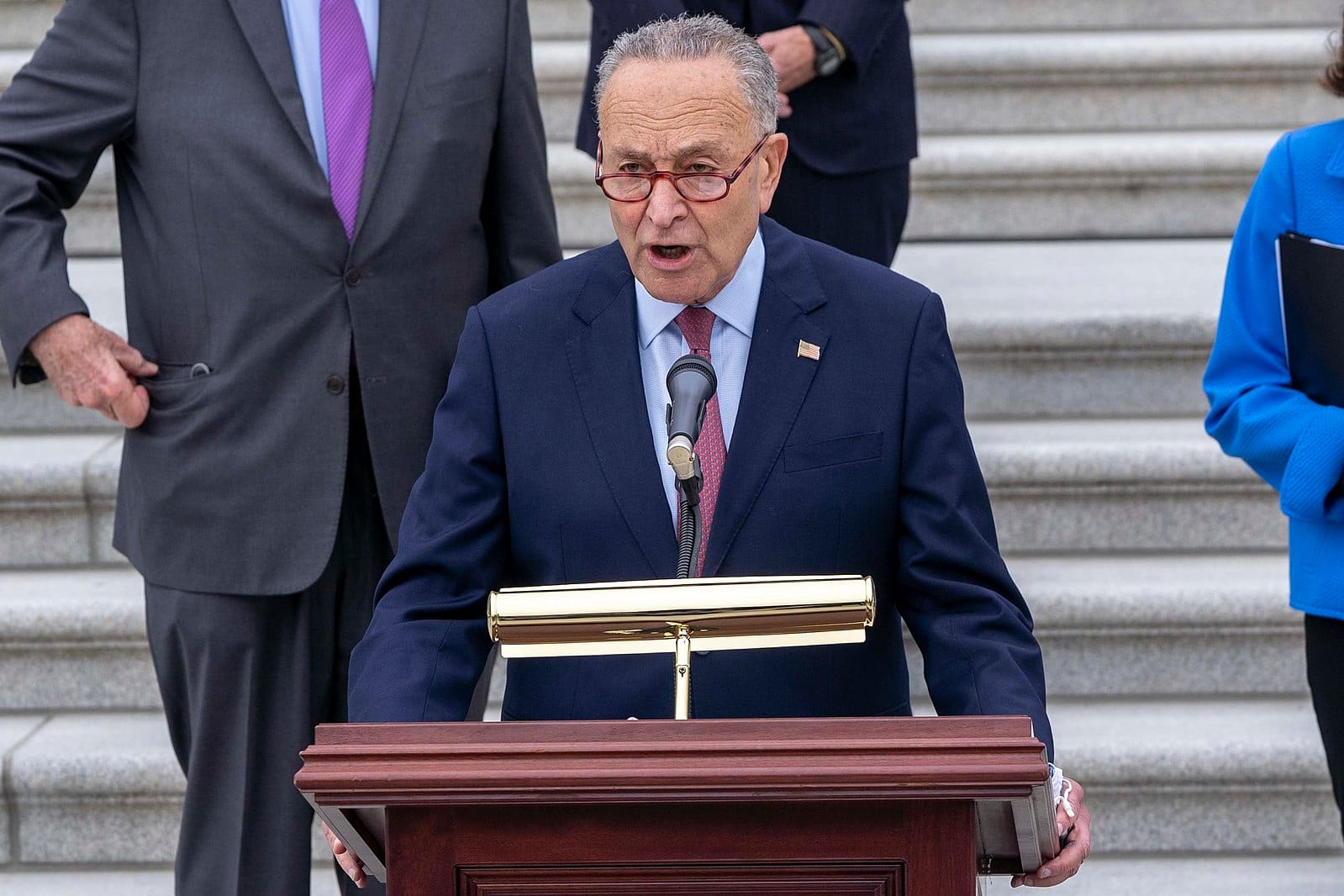 Democrats split after short-term funding bill passes.