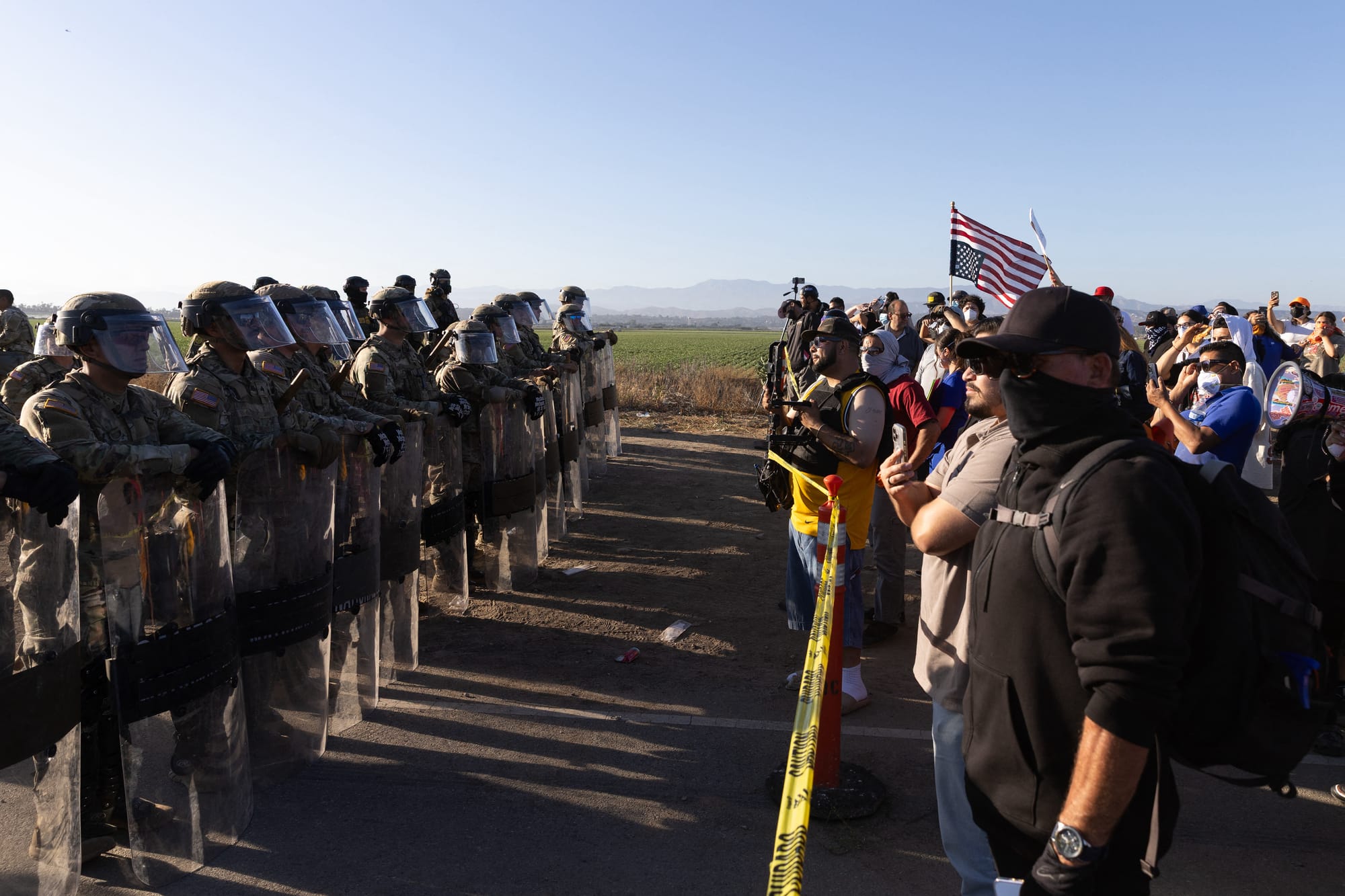 The immigration raids in California.