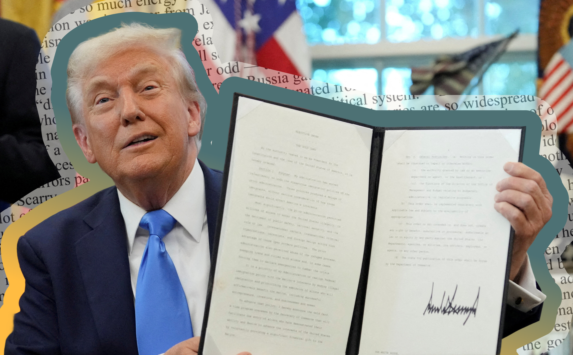 President Trump orders H-1B visa applicants to pay a $100,000 fee.