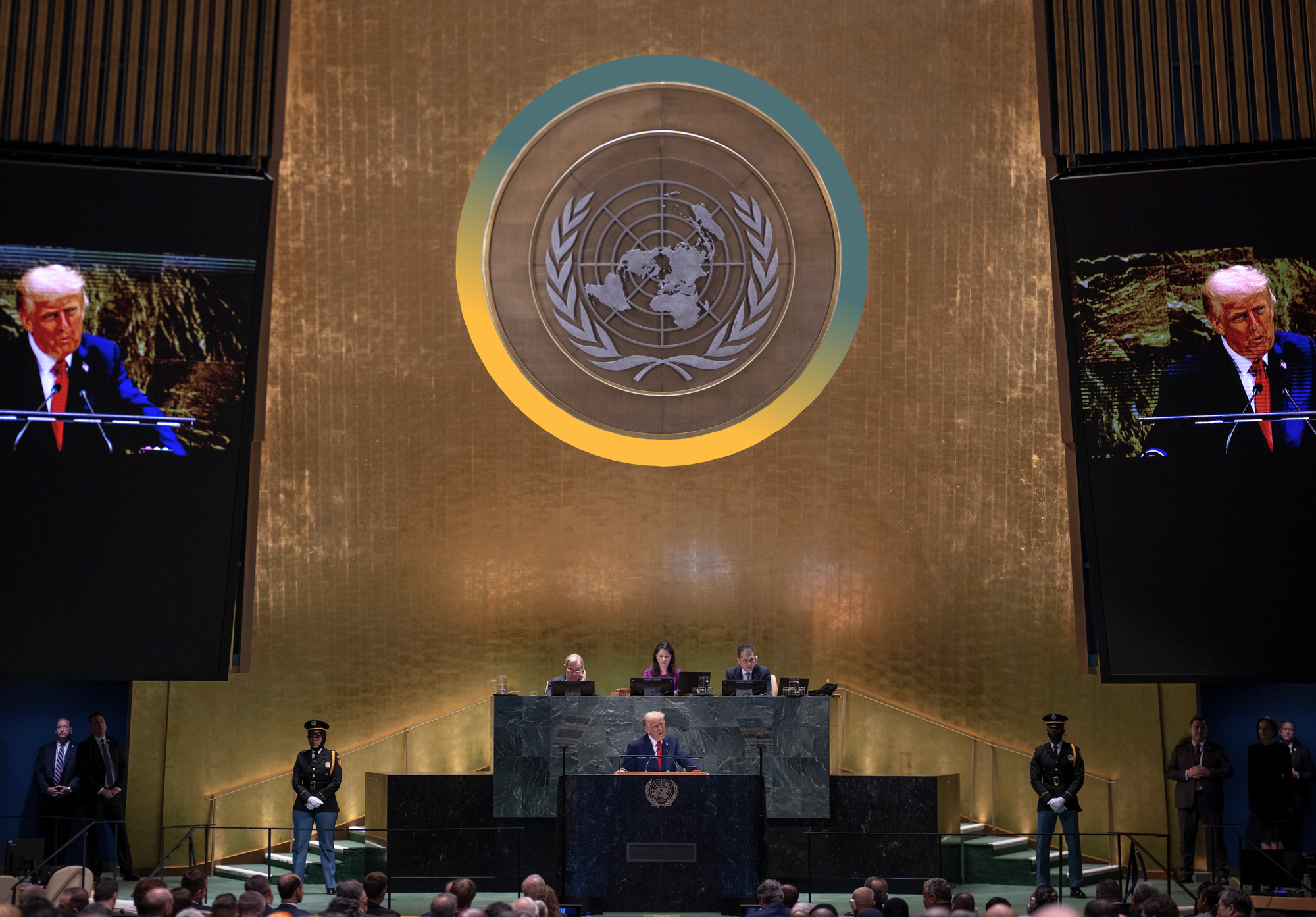 President Trump criticizes the UN, reverses course on Ukraine.