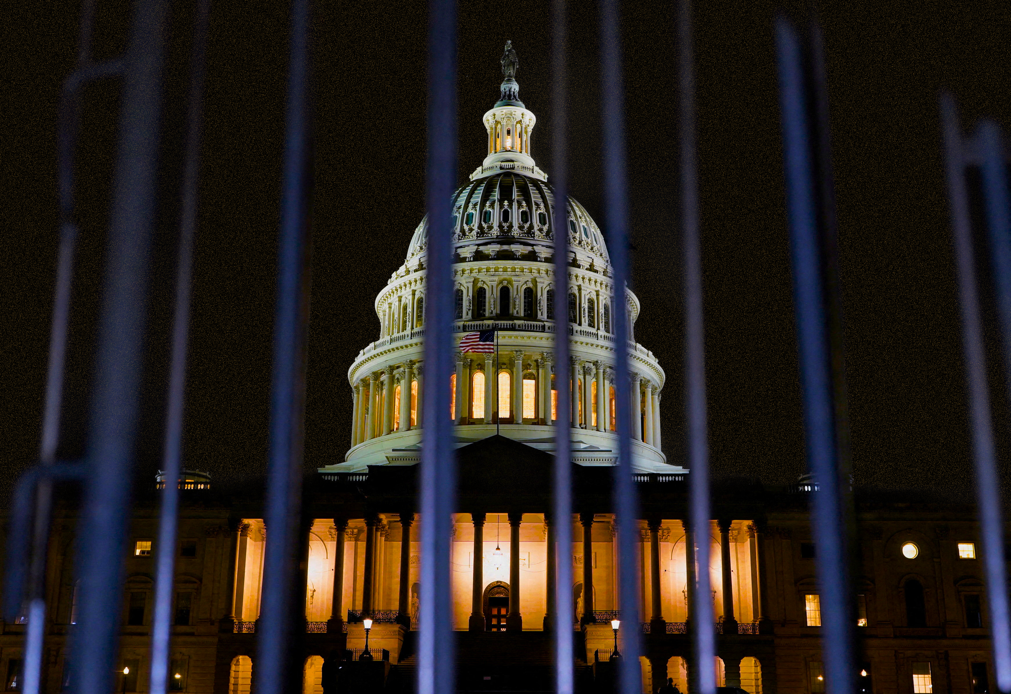 The government shuts down.
