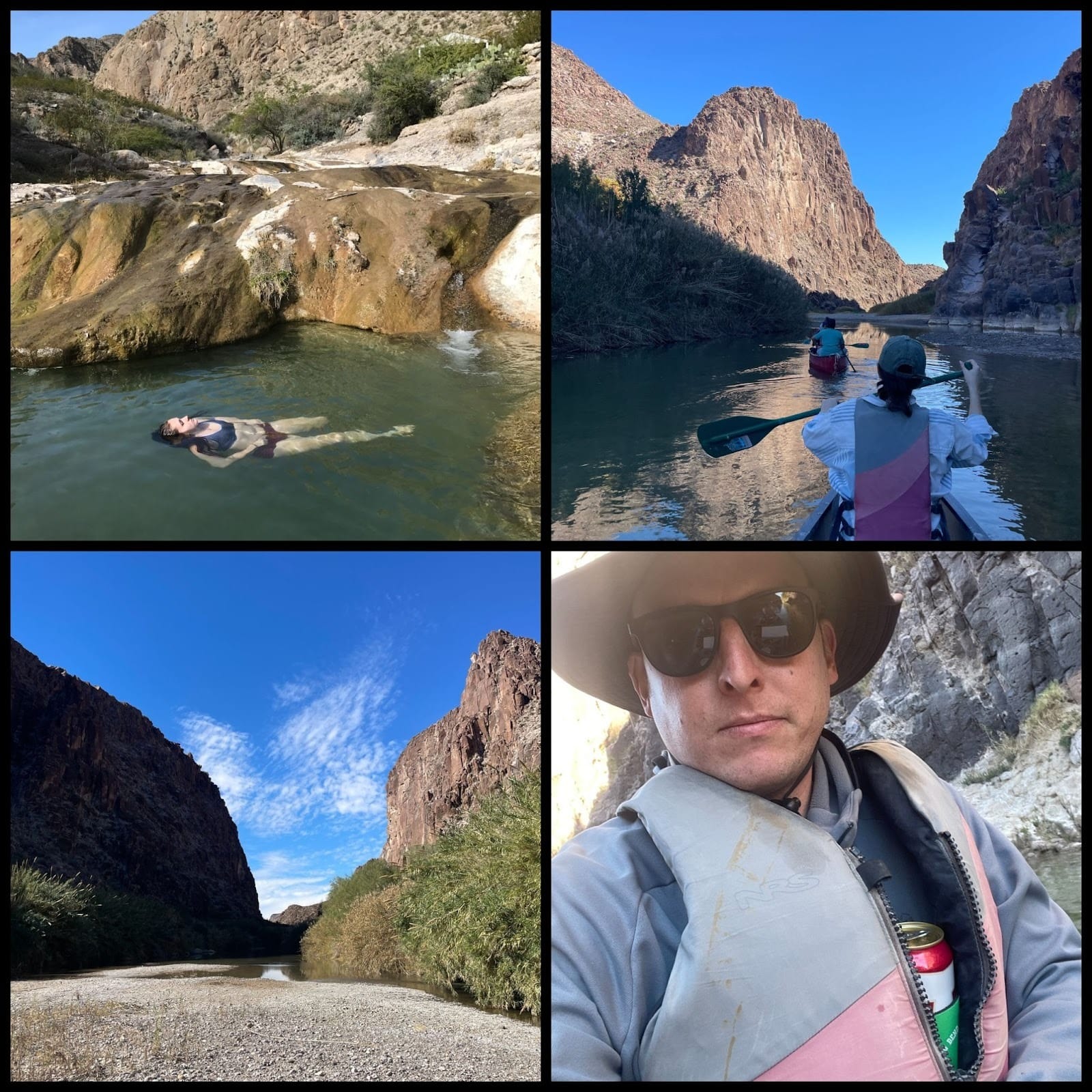 Views from river trips along the Rio Grande and hidden swimming holes along the border. Images: Isaac Saul