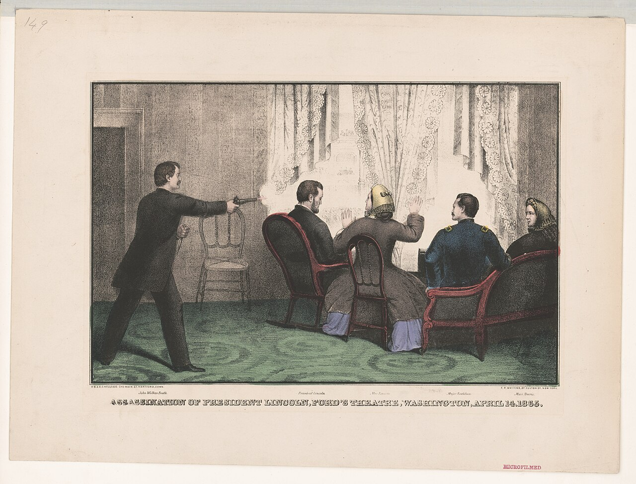 Assassination of President Lincoln, Ford’s Theatre, Washington — April 14, 1865 | Wikimedia Commons
