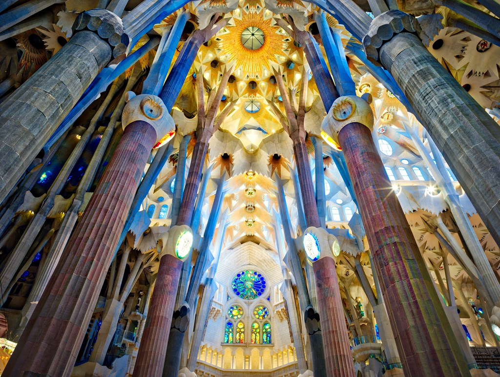 Inside La Sagrada Família in 2021 —&nbsp;Trey Ratcliffe, Flickr