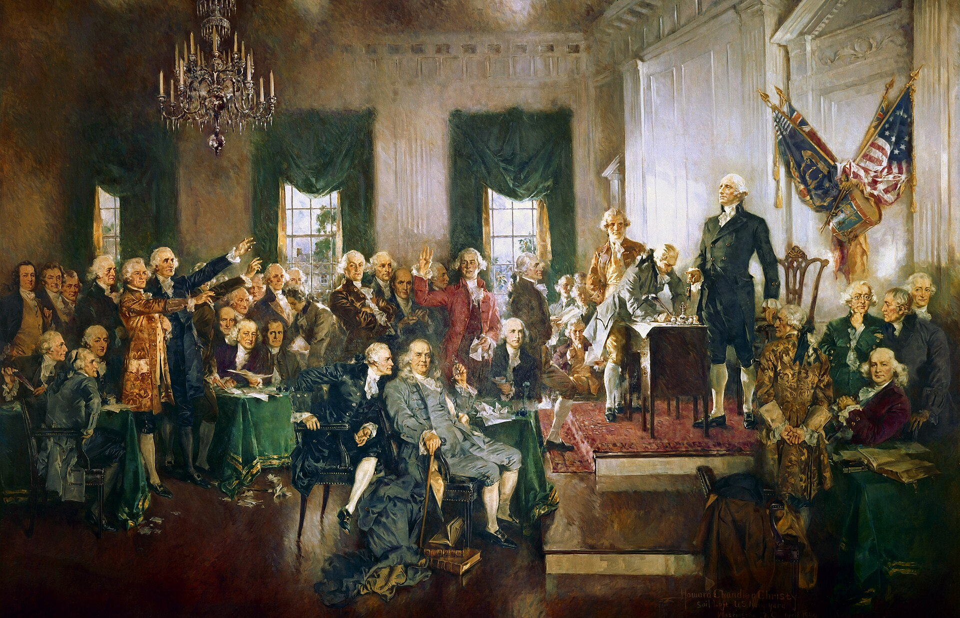 Signing of the United States Constitution | Howard Chandler Christy, 1940