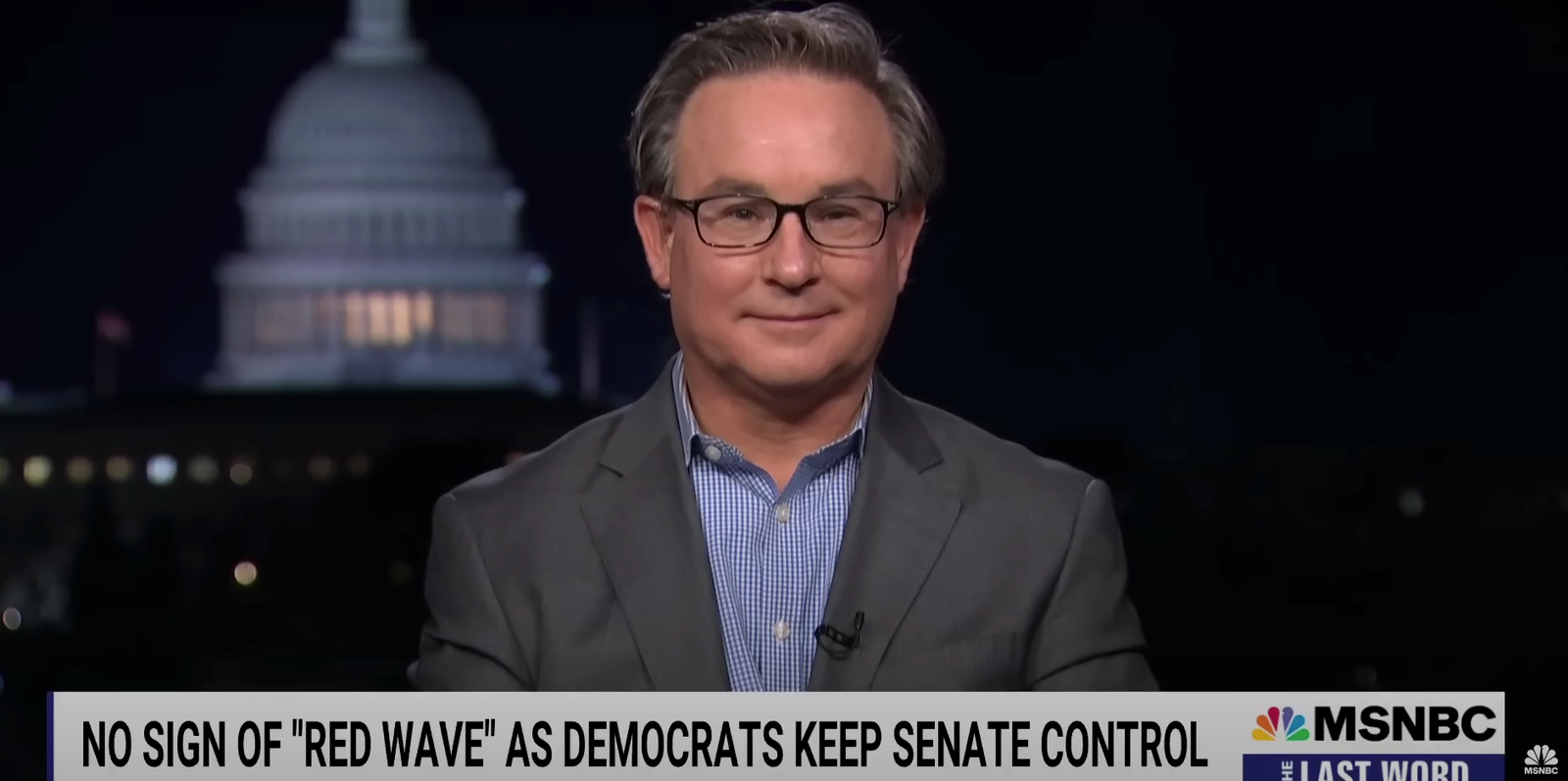 Simon Rosenberg appearing on MSNBC to discuss the 2022 election. Image: YouTube / Screenshot