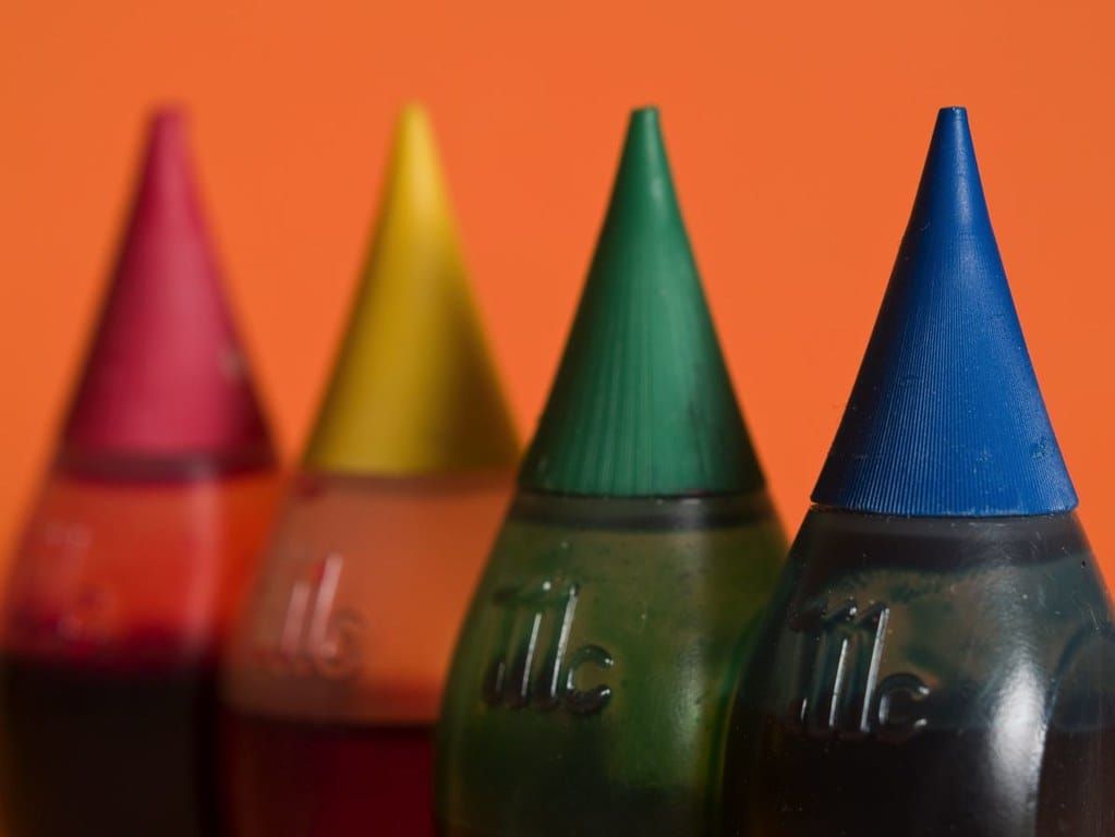 EMP Food Coloring Bottles | Larry Jacobsen, Flickr