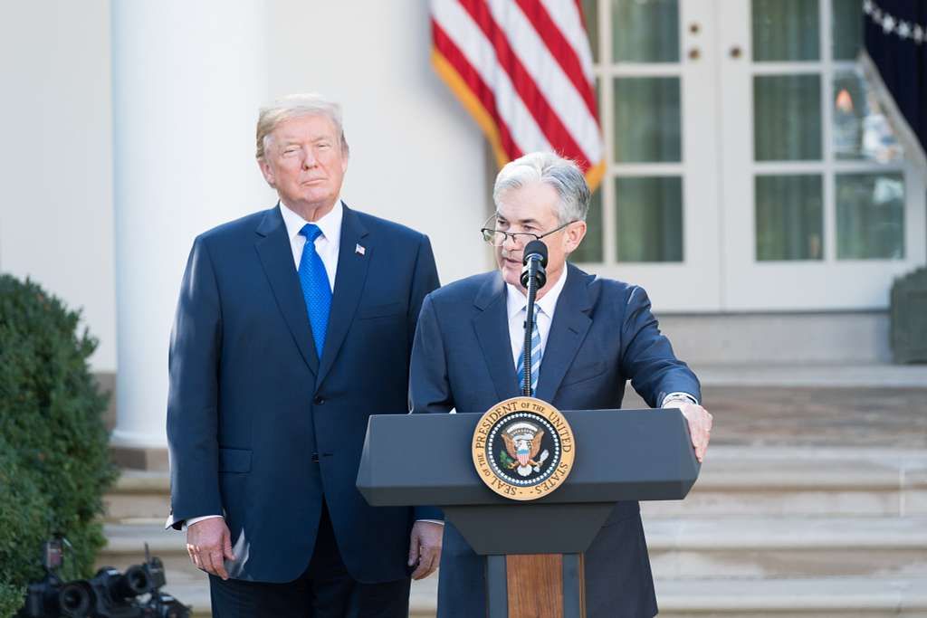 President Donald Trump announcing the nomination of Jerome Powell as Fed chair | November 2, 2017 (Official White House Photo by Andrea Hanks)